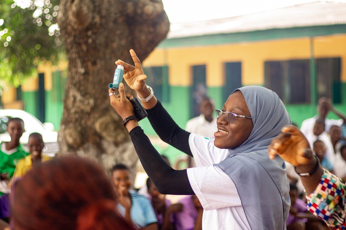 momoyouthhealth's tweet photo. Last week, we took our advocacy to Soyindo High School with one mission, to help every child breathe easier. 

Through awareness, screening sessions, and distribution of free inhalers, we’re empowering secondary school students living with asthma to take control of their health. https://t.co/T66cF4kvKp