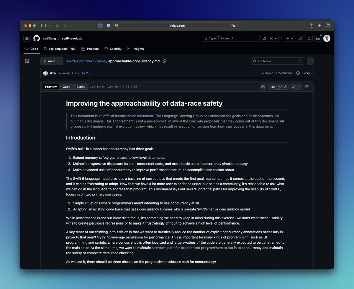 twannl's tweet image. Most developers think ‘Approachable Concurrency’ is just a nice slogan.
It’s not. It’s a real Xcode build setting — backed by an official Swift vision document.

Here’s what it actually changes for you 👇
avanderlee.com/concurrency/ap…    

#swiftlang #iosdev