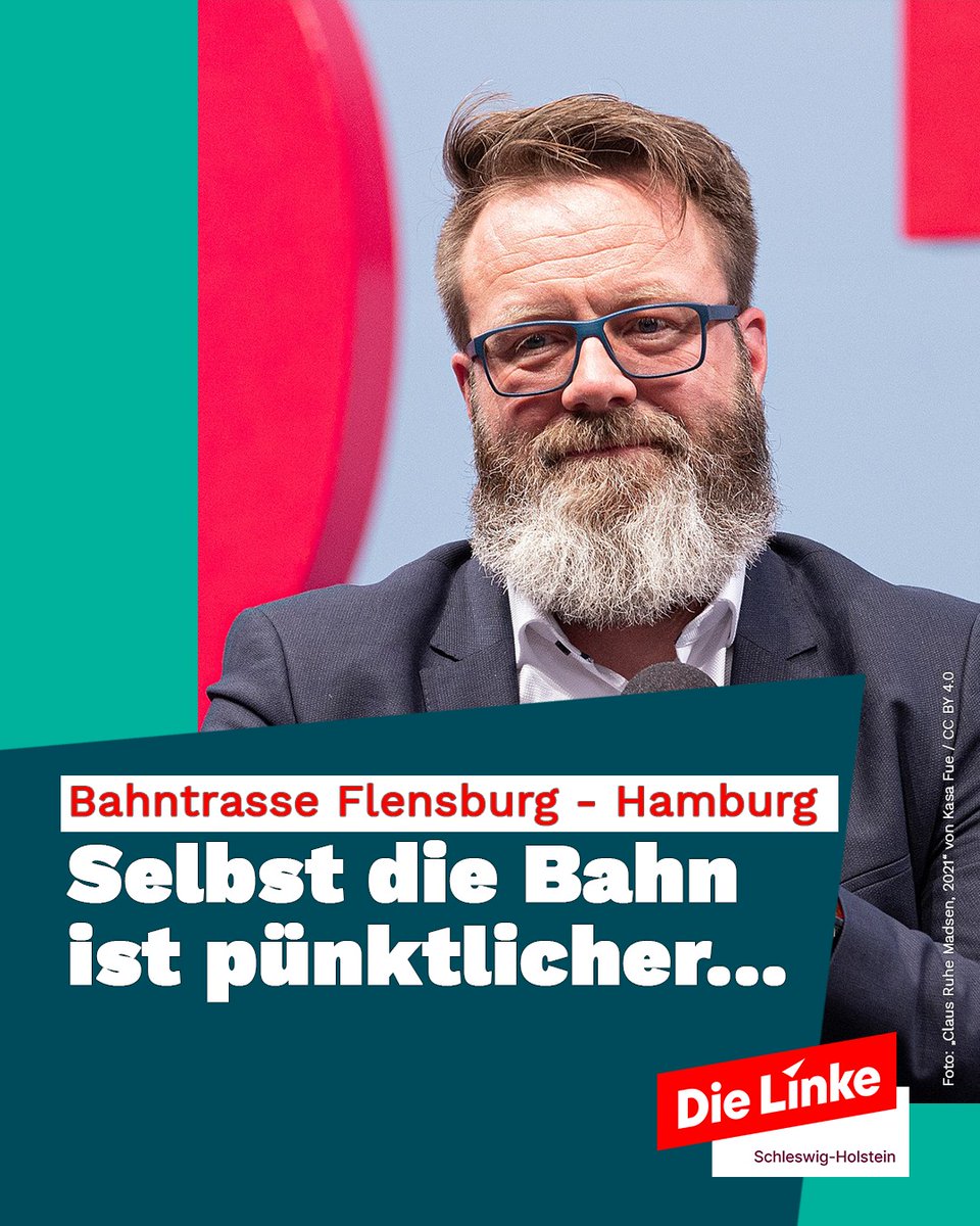 🚆 Bahn-Ausbau erst 2036? Das darf nicht sein!

Der schleswig-holsteinische Verkehrsminister Claus Ruhe Madsen hat in seinem Schreiben an die Flensburger Ratsversammlung erklärt, warum der dringend notwendige Ausbau der Bahnstrecke Flensburg–Hamburg

🧵