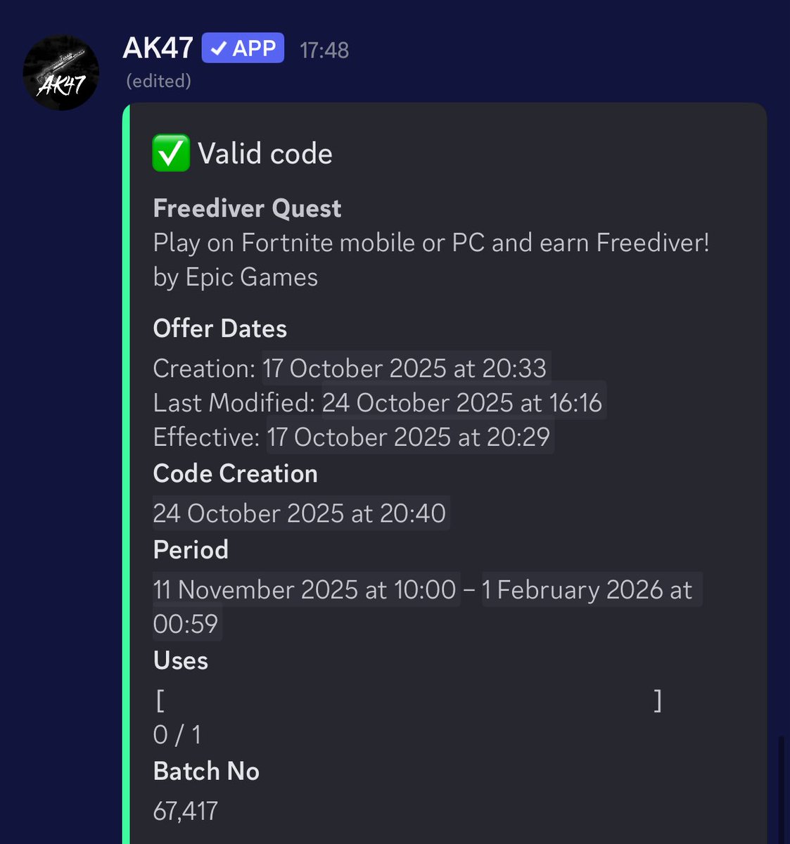 Freediver available now. Hmu for prices :)