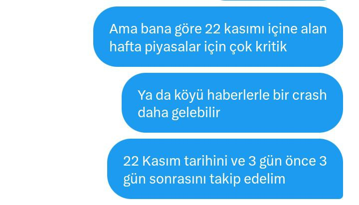 Sohbet ettiğim iki farklı kişiye piyasayla ilgili düşüncemi söylemiştim.

İlgi duyduğum olaylar ve takip ettiğim gündem beni yanıltmıyorsa #Btc için lokal dip seviyesine yaklaştık. Ondan sonra 3-4 hafta sürecek bir ara yükseliş bekliyorum. Bu düşüşlerde diri duran zk gibi