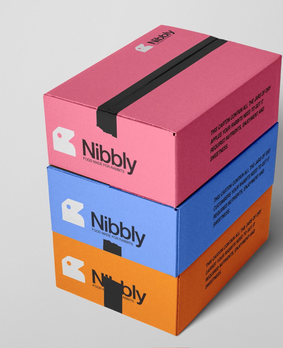 umanskygraphics's tweet image. Nibbly ™️ 1

Thoughts on this 

The brand is all about providing the right food for rabbits and promoting their healthy lifestyle.

The goal: Create an identity that makes their brand and the products they sell stand out vividly to their target audience (rabbit owners)