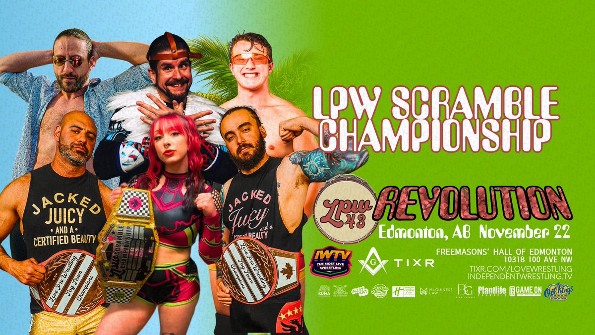 LoveWrestlingCA's tweet image. 🚨LOW TICKET ALERT!🚨

Just THIRTEEN tickets remain for LPW 43: REVOLUTION!

Don&apos;t miss your final chance to see Love Pro Wrestling this year: pick up yer tickets before they&apos;re gone!

🎟️: tixr.com/e/159191