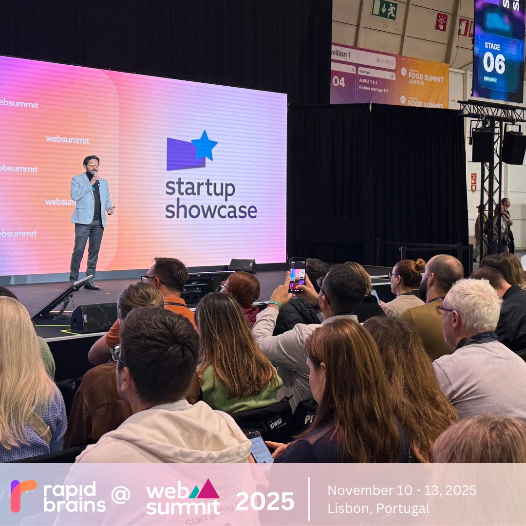 rapidbrains's tweet image. RapidBrains exhibited at Web Summit 2025 in Lisbon!

A buzzing booth, strong conversations, and our Startup Showcase presence made this an unforgettable week.

Every moment reinforced our belief that the future of innovation is truly borderless.

#WebSummit2025 #RapidBrains