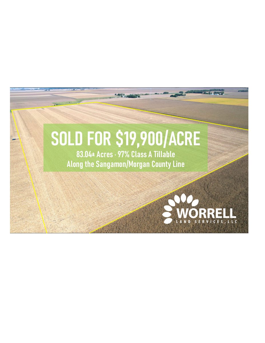 Congratulations to the new owner of this incredible farm! Thank you to the sellers for the opportunity to work for you! worrell-landservices.com/tillable-farml…