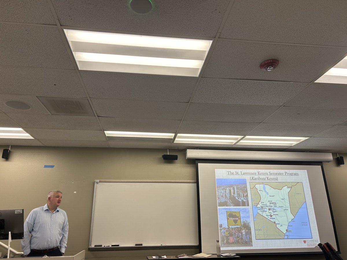 EmoryIAS's tweet image. Thanks to Matthew Carotenuto,
Professor of History, Hanson Associate Dean of International and Intercultural Studies St. Lawrence University who stopped by to share information about the St. Lawrence Kenya Program, one of the longest-running U.S. study abroad programs in Africa.