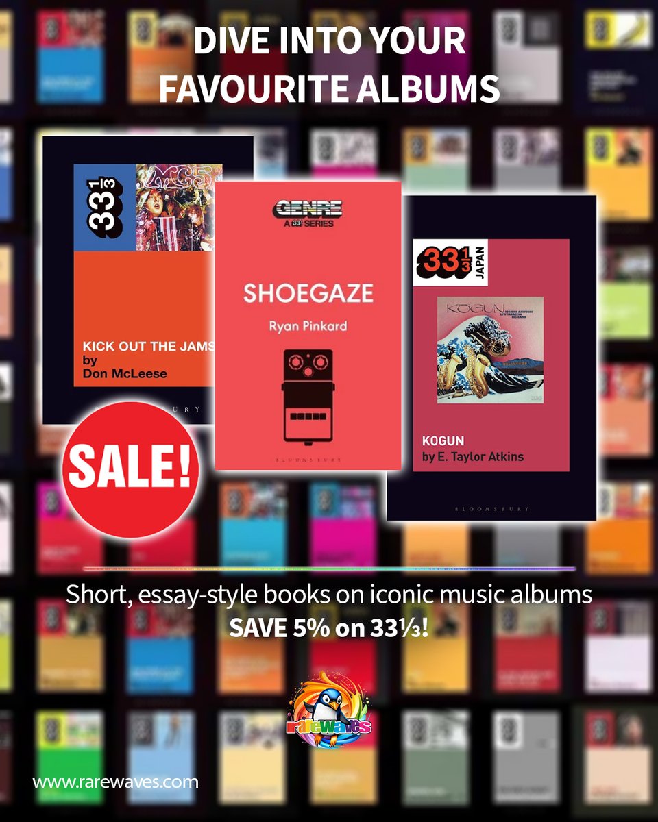 RarewavesCom's tweet image. 👉rarewaves.com/music-books-sa… 

With each book doing a deep dive into specific iconic albums- with history and analysis, SAVE on this long-running book series by @BloomsburyBooks 

#Rarewaves🌈
#albums #bestalbus 
#music #musiclover #booklover