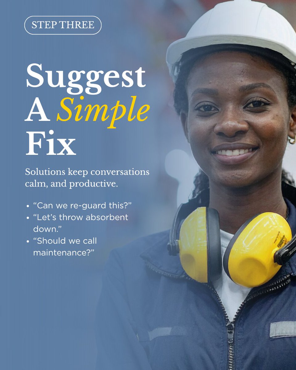 WSPS_NEWS's tweet image. Part 2: More tips for clear, respectful conversations that keep teams safe.

Learn how to guide—not command—your team through safety concerns.

See the full guide ⟶ wsps.news/25159b

#SupervisorTools #SafetyLeadership #WSPS