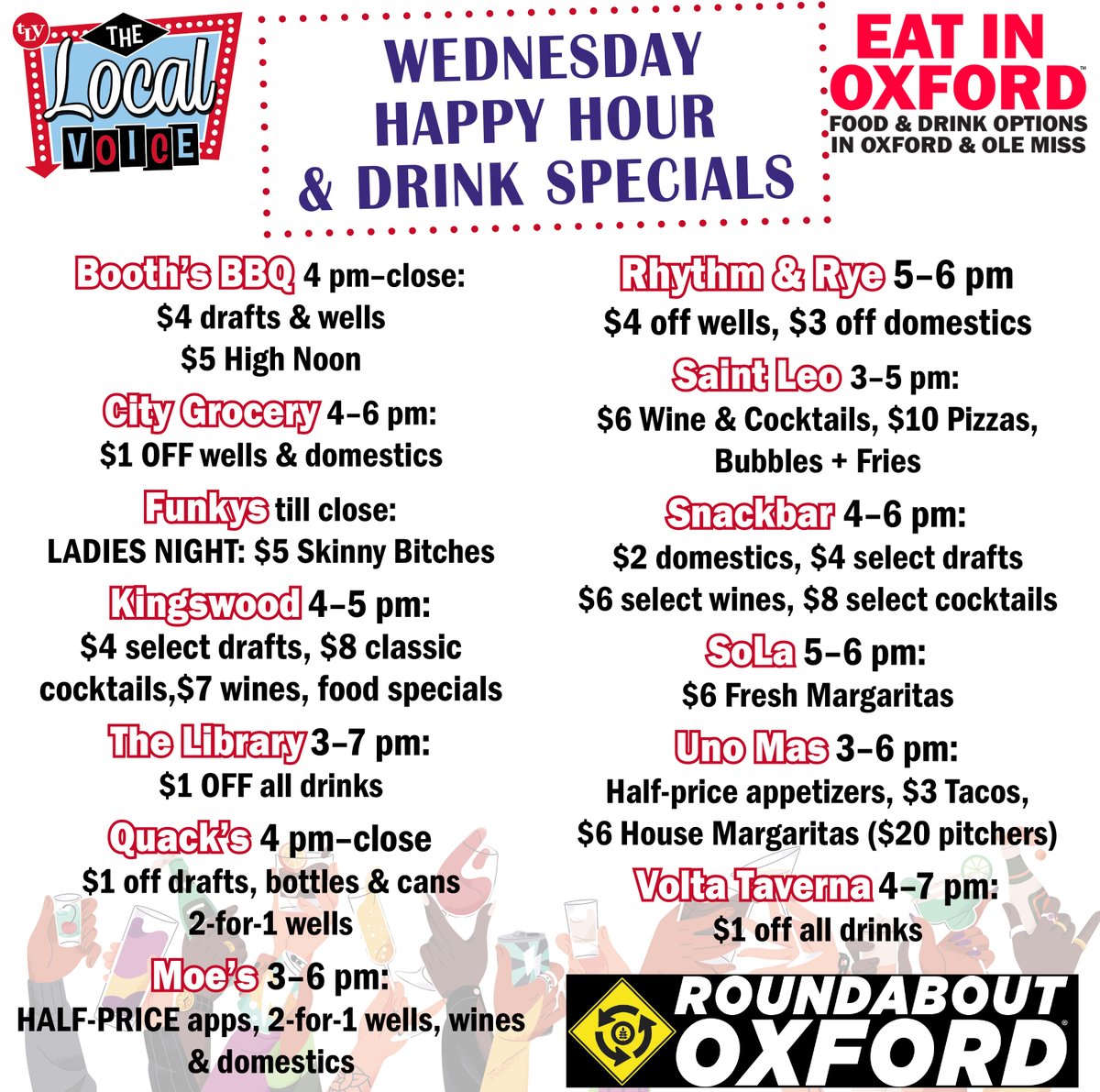 TheLocalVoice's tweet image. EAT IN OXFORD: Wednesday, November 19, 2025: Food &amp;amp; Drink Options + ROUNDABOUT OXFORD®: Entertainment in Oxford &amp;amp; Ole Miss

thelocalvoice.net/oxford/eat-in-…