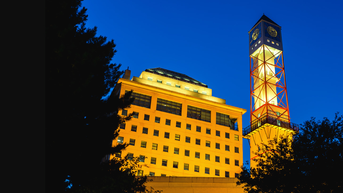 Tonight, we are lighting the #Mississauga Civic Centre clock tower yellow for #NoGoodWay Day.