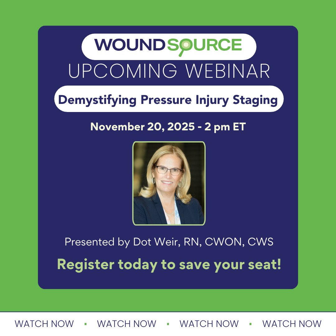 WoundSource's tweet image. WEBINAR TOMORROW

Demystifying Pressure Injury Staging
Thursday, November 20, 2025 -- 2:00-3:00 pm EST
🔗hubs.ly/Q03V195l0

Sponsored by @smithnephew

#woundsource #woundcare #woundhealing #pressureinjury #pressureinjuryprevention