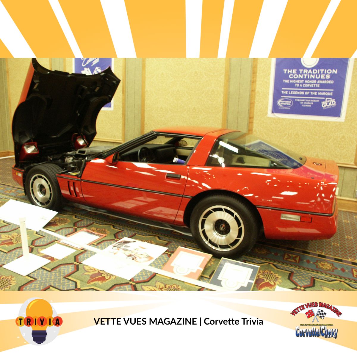 vettevues's tweet photo. 🧠 Corvette Trivia:

 The brakes for the 1984 Corvette came from which company?

 A) Brembo B) Speedline C) Girlock D) Lockhead

 ✅ Answer: Girlock!

 #VetteVues #CorvetteTrivia #C4Corvette #CorvetteHistory #VetteFacts https://t.co/JAWWeUwsVJ
