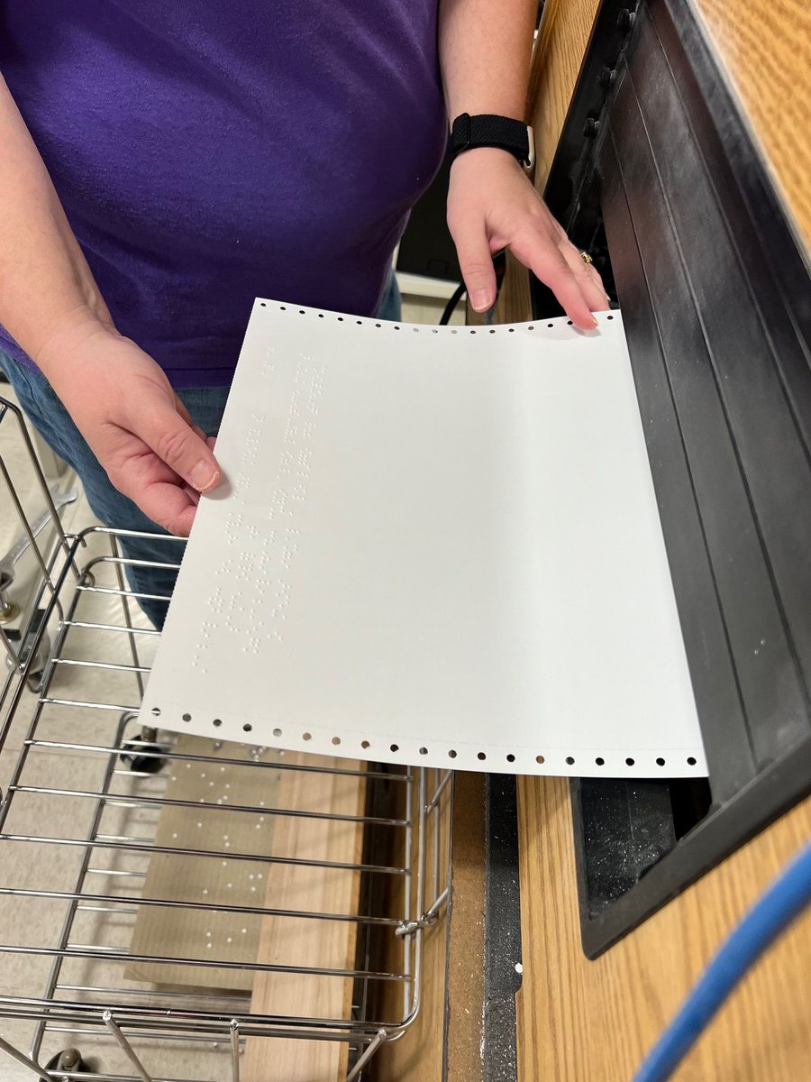 HeartlandAEA's tweet photo. 🤔 Did you know Iowa AEAs provide Braille services to support students who are blind or visually impaired? Our certified Braillists tailor materials to each student’s learning stage — building confidence &amp; fluency. 

🔗 https://t.co/kIGzpBMkAj

#EveryDayAtHeartlandAEA 💜💚 https://t.co/za4Zgkpadc