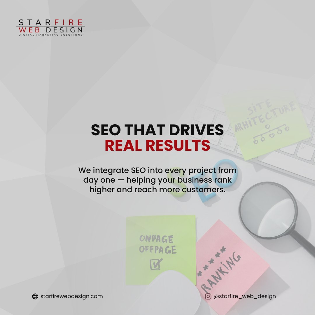 StarfireWeb's tweet image. 💡 What makes Starfire Web Design different?
We build growth platforms that help your business thrive.

👉 Ready to grow your online presence? Book an appointment today:
zurl.co/rQhnU

#WebDesign #StarfireWebDesign #BusinessGrowth #SEO #DigitalMarketing