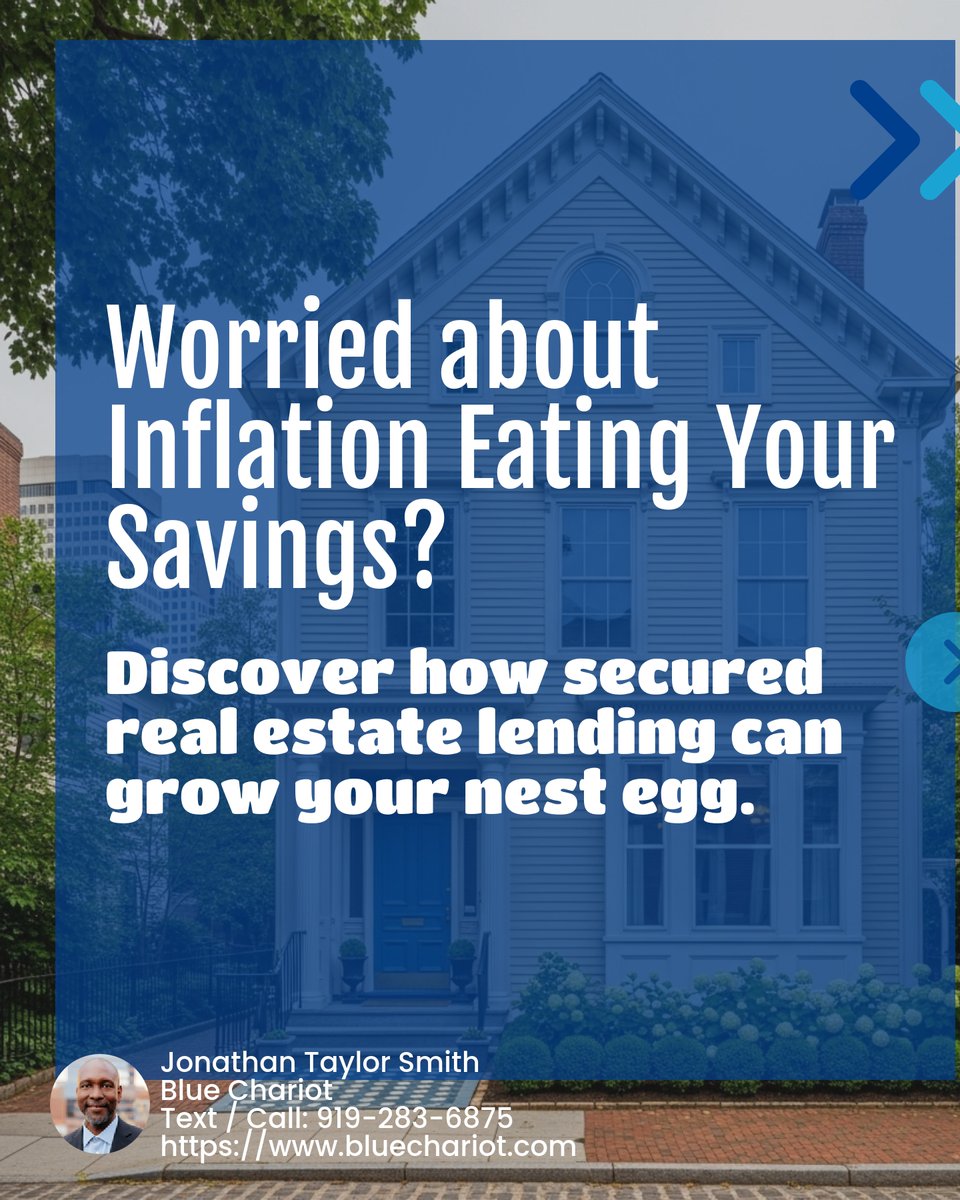 ChariotRealty's tweet photo. Is your nest egg feeling the heat from inflation?🔥 Consider secured real estate lending! With double-digit returns, your savings can grow while you sip your morning coffee. Curious about how it stacks up against traditional investments? Let’s chat! #BeatInflationWithRE https://t.co/ysZI3A5XkJ