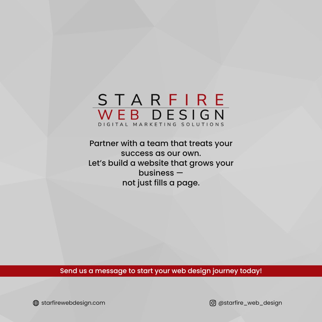 StarfireWeb's tweet image. 💡 What makes Starfire Web Design different?
We build growth platforms that help your business thrive.

👉 Ready to grow your online presence? Book an appointment today:
zurl.co/rQhnU

#WebDesign #StarfireWebDesign #BusinessGrowth #SEO #DigitalMarketing