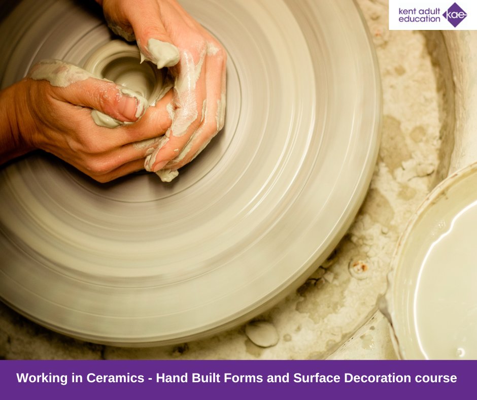 KentAdultEd's tweet image. 🎨 Discover the Art of Ceramics!
Join our Working in Ceramics: Hand-Built Forms and Surface Decoration course and explore the beauty of clay.
📅 Date: 14th January
📍 Location: Deal AEC
🎟 Book your place today: ow.ly/knWm50Xq1tI
#Kent #AdultEd #AdultEducation