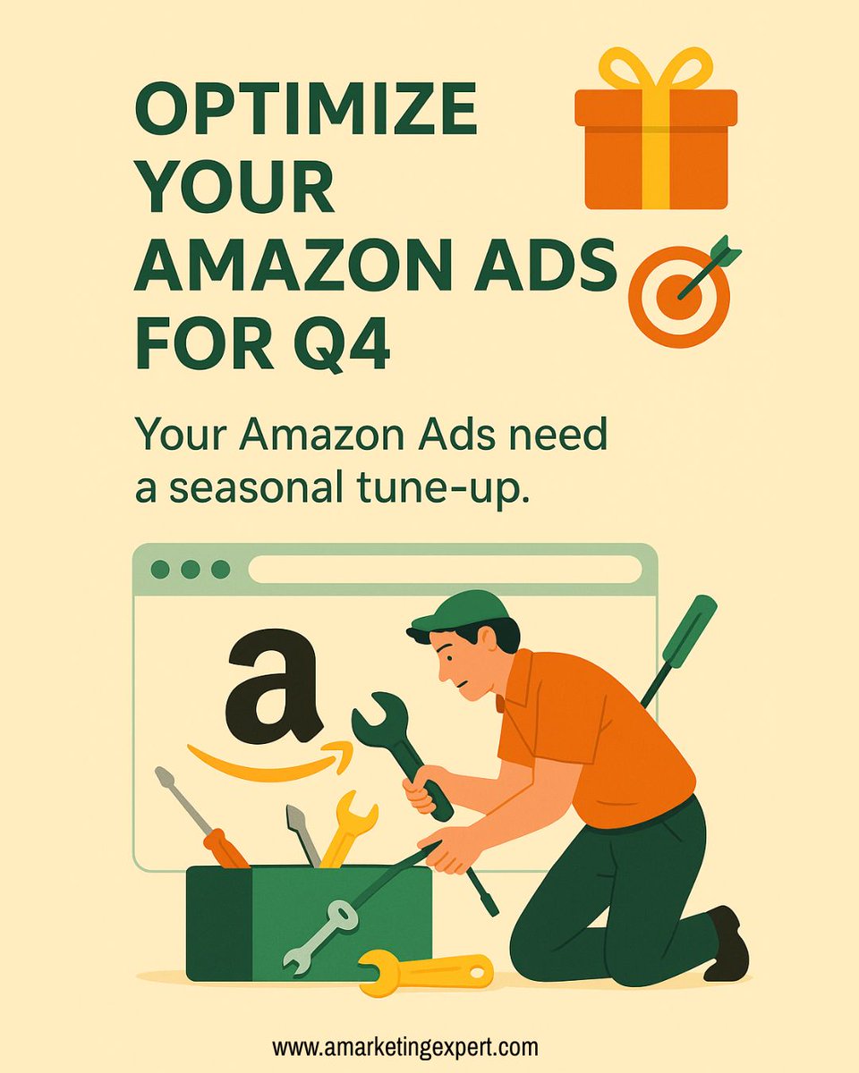 Bookgal's tweet image. Your Amazon Ads need a seasonal tune-up.
💡 Add “gift” and “holiday” keywords
💡 Increase bids 10–15% for competitive times
💡 Pause low-performing ads temporarily

Small tweaks = bigger visibility!

#AmazonAds #BookMarketingExpert #AuthorVisibility 
#Q4Strategy
