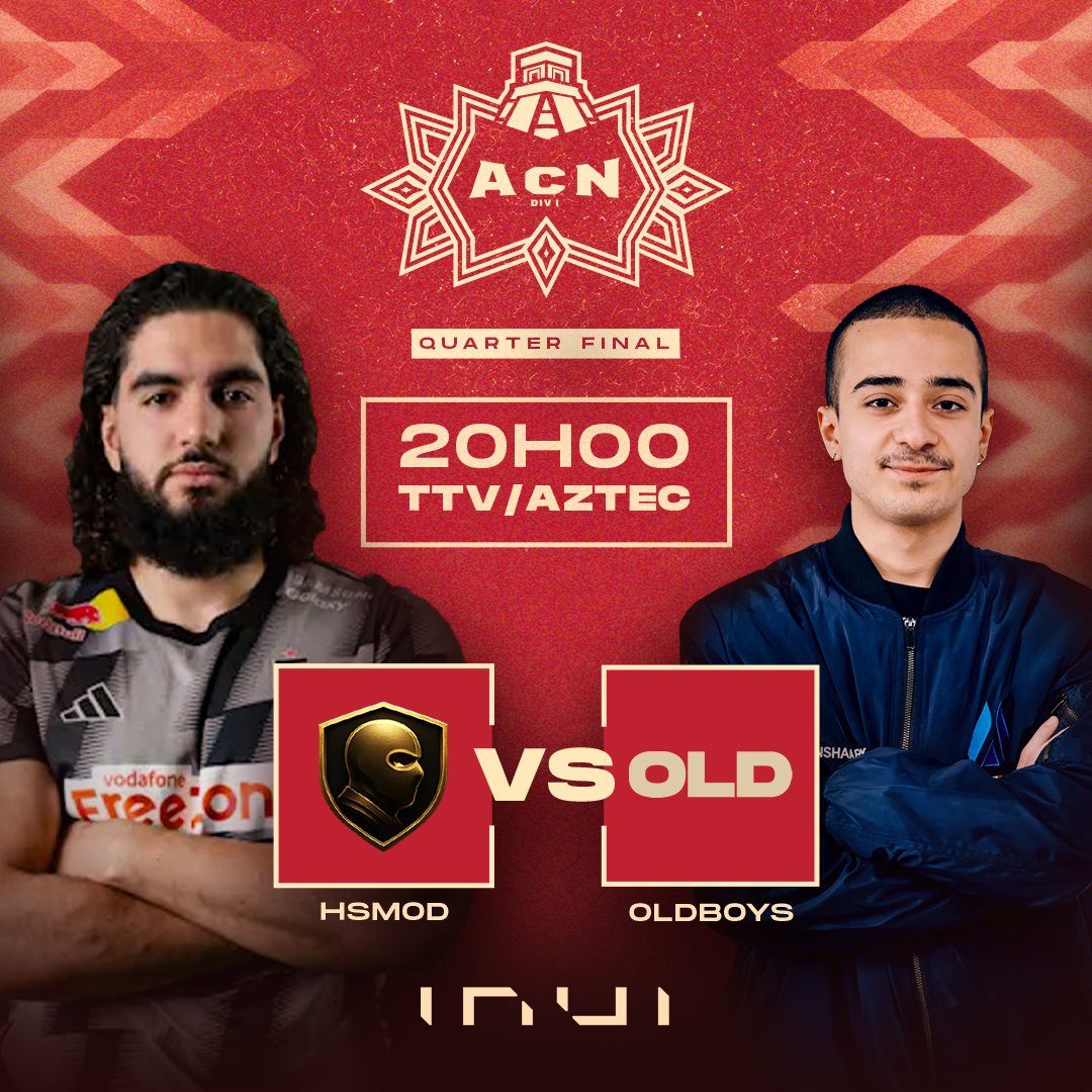 𝐀𝐳𝐭𝐞𝐜 𝐂𝐢𝐫𝐜𝐮𝐢𝐭 𝐍𝐚𝐭𝐢𝐨𝐧𝐚𝐥 - 𝐐𝐮𝐚𝐫𝐭 𝐝𝐞 𝐅𝐢𝐧𝐚𝐥𝐞

HSMOD : <a href="/VECTIZZ1/">VECTIZZ</a> <a href="/OfficialSmithZz/">SmithZz</a> <a href="/ScreaM_/">FUT ScreaM #1TAP</a> <a href="/Nivera__/">Nivera</a> <a href="/KyojinCSGO/">Kyojin</a> 
vs.
OldBoys : <a href="/unshaark/">unshaarK</a> <a href="/red1many/">Red1many</a> <a href="/gauthierlele/">Gauthierlele</a> <a href="/Yeneurs/">Yeneurs</a> <a href="/_SHOGU/">SHOGU</a> 

📺 twitch/Aztec_fr
🎙️ <a href="/Ziven_g/">Coco 👀</a> &amp; <a href="/JawedCS/">Jawed</a>