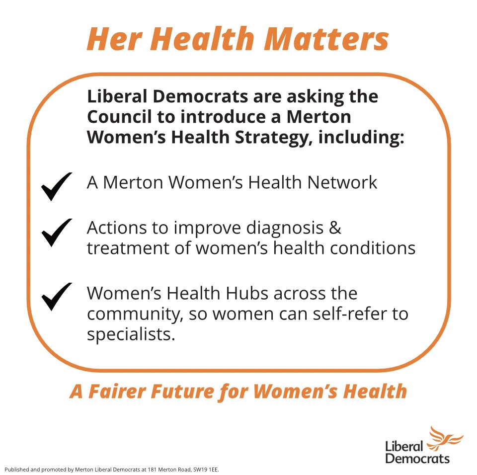 Merton doesn’t have a Women’s Health Strategy.

Merton’s Local Health &amp; Care Plan 2022–24 doesn’t mention women at all.

Tonight, we’re asking <a href="/MertonLabour/">Merton Labour</a> &amp; <a href="/MertonTories/">Merton Conservatives</a> to back our plan to make women’s health a priority.