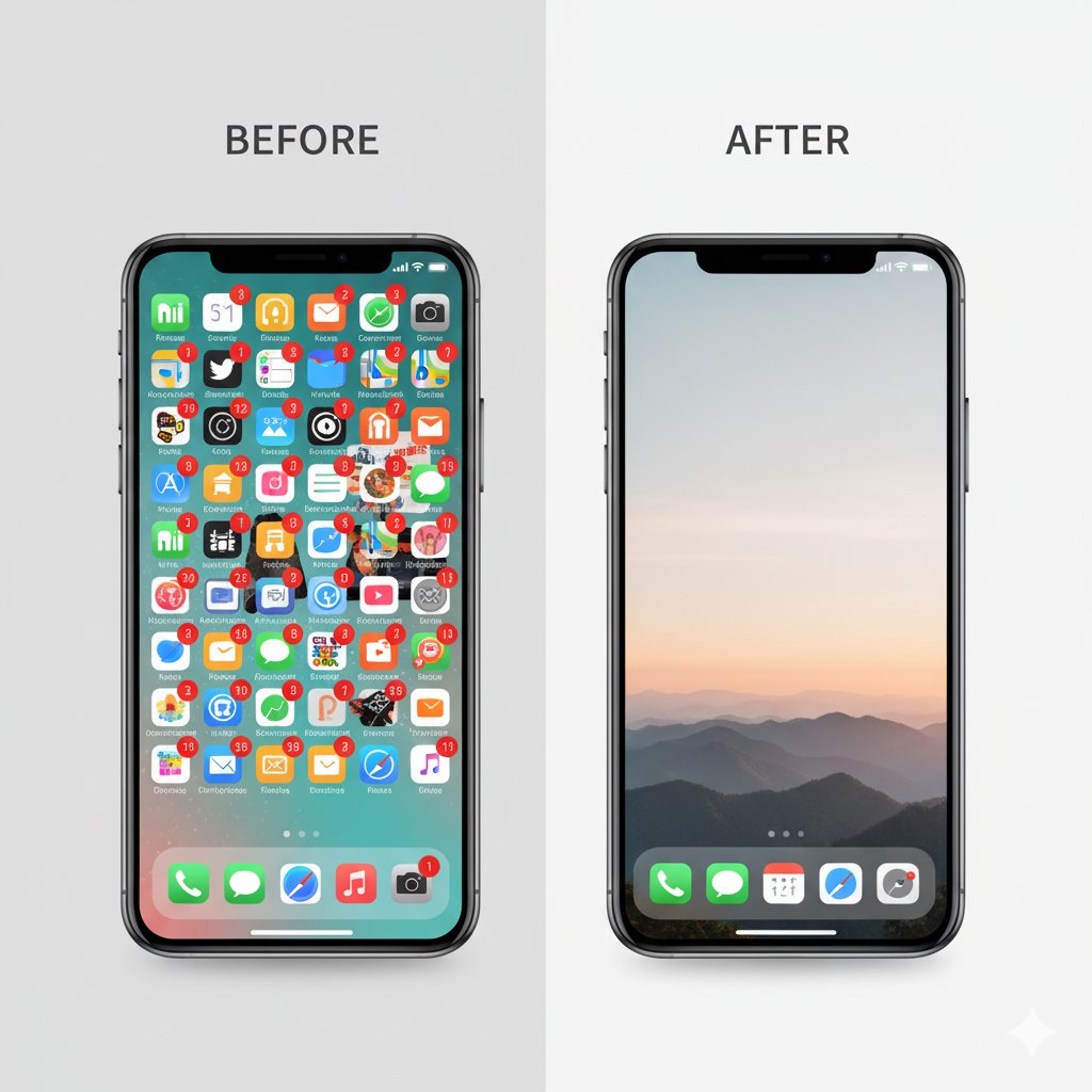 mindfulmirror31's tweet image. Your phone is a tool, not your boss. 📲 Time for a Digital Declutter.

1. Delete unused apps.
2. Organize &apos;infinity pool&apos; apps (social/news) to the last page.
3. Turn OFF all non-person notifications.

Clean phone = clean mind. What&apos;s your top tip? #DigitalDeclutter #Productivity