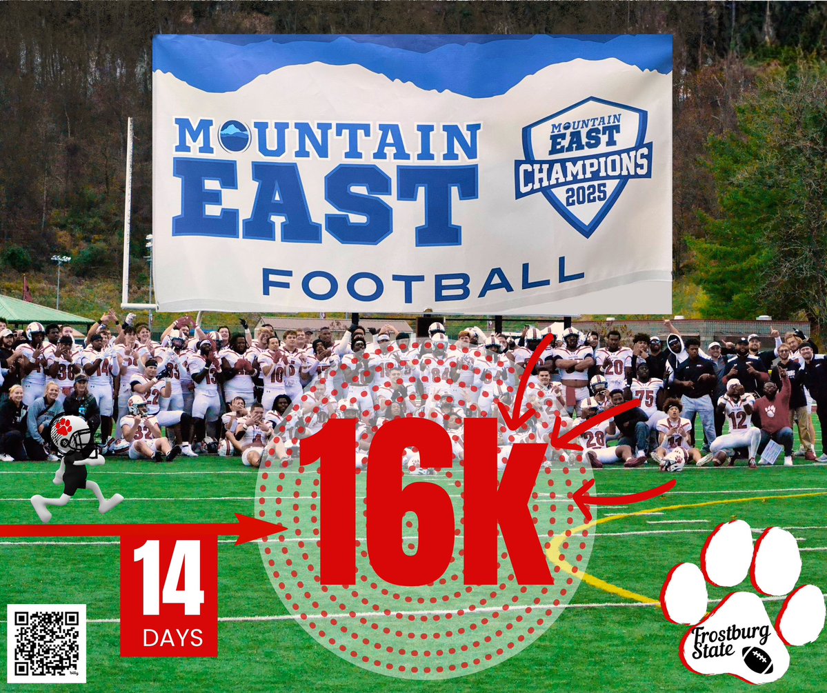 FrostburgFB's tweet image. 14 days left. Let’s finish the mission and reach our Team Challenge goal. 
🔴⚫🐾

🔗 give.frostburg.edu/bobcatpride-at…

#teamchallenge #earnit
