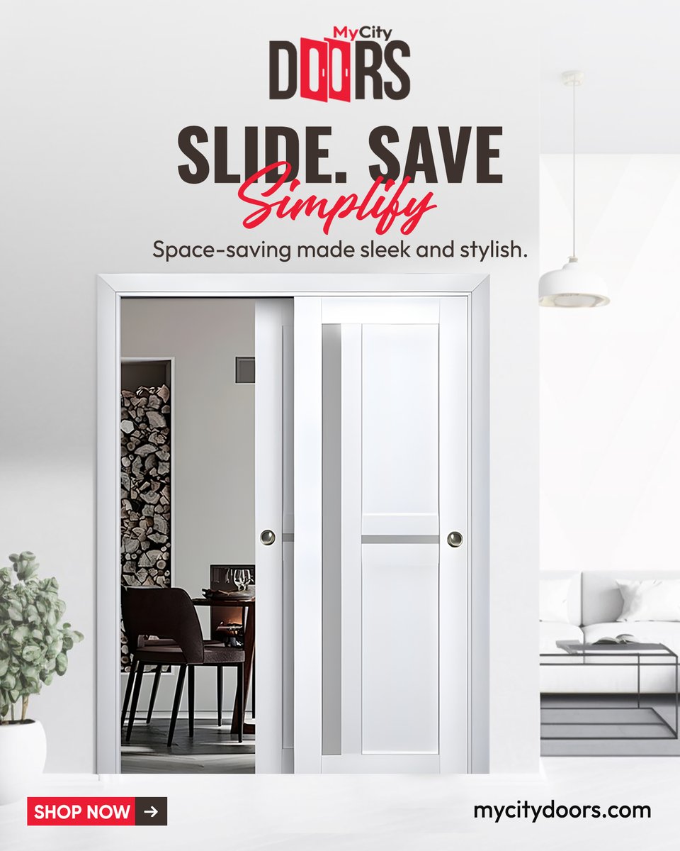 MyCityDoors's tweet image. Slide. Save. Simplify. 🚪✨ Sleek design meets smart function with sliding doors that maximize space without compromising style. Perfect for modern living, they make every square foot count. See more at mycitydoors.com 🌟
#MyCityDoors #SlidingDoors #SpaceSaving #HomeInspo…