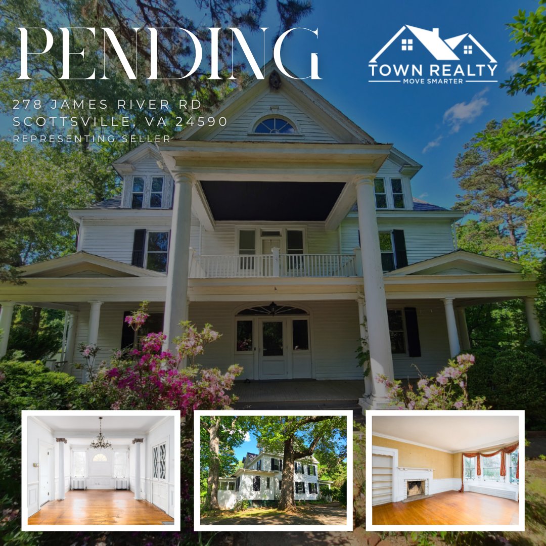 TownRealtyVA's tweet image. Congratulations to our client for accepting an offer on their 5BR/4BA historic home on 5+ acres in Scottsville! 😀

For more information on homes like this in Central Virginia, contact an agent at Town Realty today!
towncville.com/charlottesvill…

#Pending #Charlottesville #Virginia