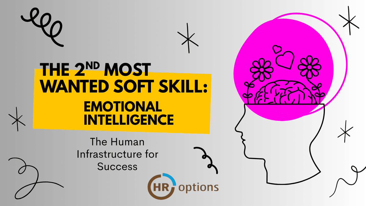 HR_Options's tweet image. Emotional Intelligence (EQ) is a top soft skill for high-value employees. It builds trust, cuts conflict, and boosts resilience. Our HR Consulting experts offer training to close skill gaps and build a highly engaged team. #SoftSkills #EmotionalIntelligence #TeamDevelopment