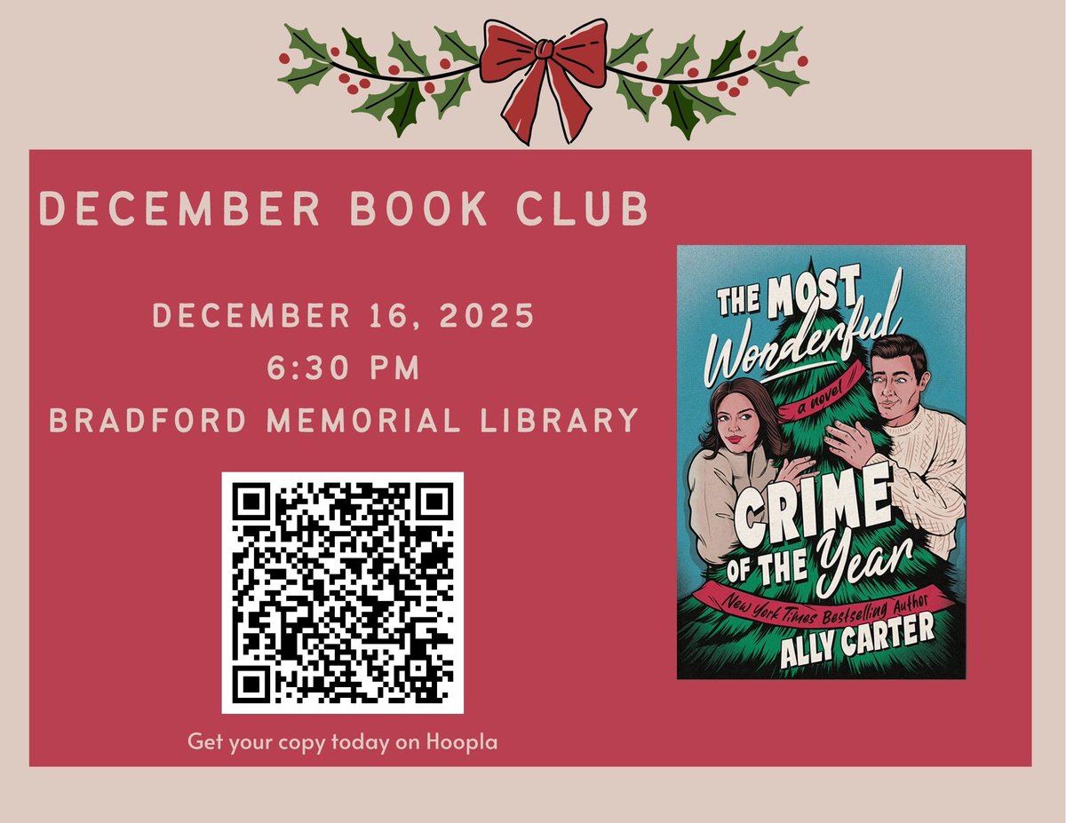 ElDoradoLibrary's tweet image. The Most Wonderful Crime of the Year is a witty, holiday &quot;romystery&quot; with a Knives Out twist, where two rival authors are forced to team up and solve a disappearance during a snowbound Christmas party.