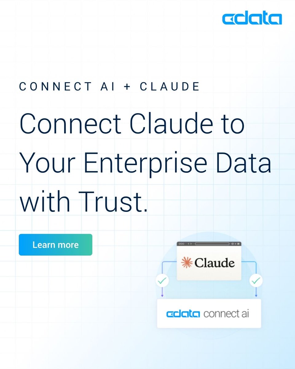 david_kleiss's tweet image. 🤔 What if #Claude could access your business data — intelligently and securely? 
 
👀 With @CDataSoftware Connect AI + Claude, you get live, governed access, semantic context, and audit visibility: bit.ly/43vtKeE