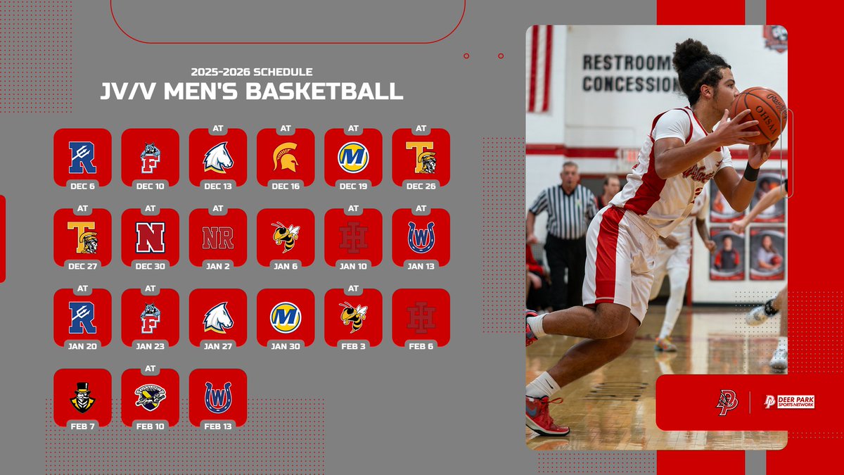 Mark your calendars to come out and support our JV/V Men's Basketball teams this winter! 

Of note: Games on Dec 26 and Dec 27 will take place at St. Bernard, but opponents have not been released for their Holiday Tournament.