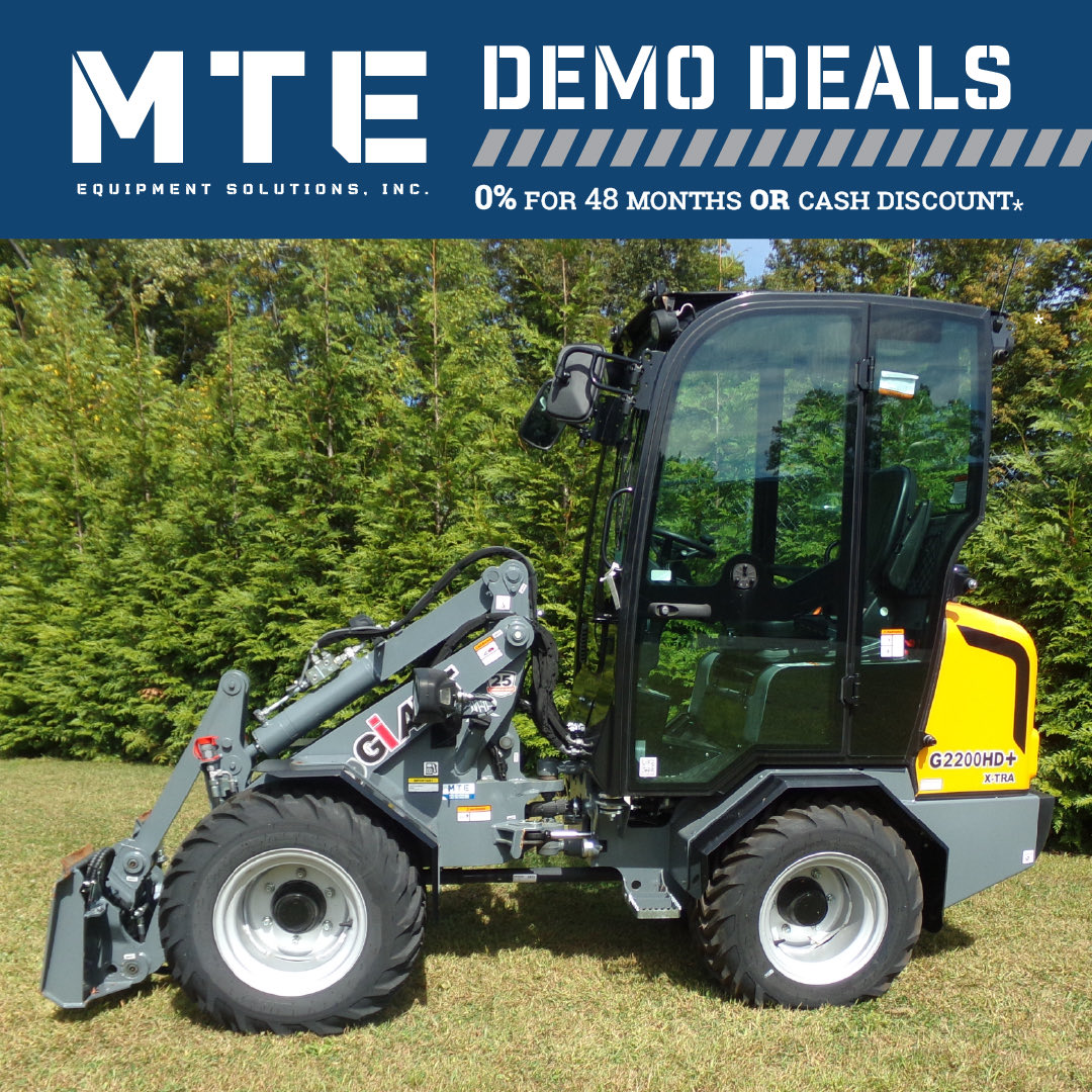 MTEequipment's tweet image. Demo Deals Machine Spotlight 🔦

Get 0% financing for 48 months on MSRP — or a $10,000 cash discount in lieu of financing on this New 2021 GiANT G2200 X-TRA HD+ #WheelLoader. 

Learn more 👉mte.us.com/demo-deals/

#giantloader #groundskeeping #contractor #MTEequipment #northeast