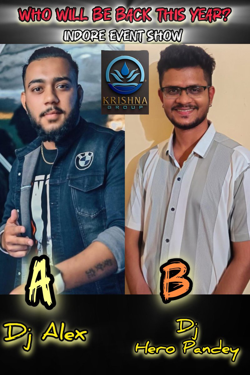 ICFCREATEDVLOGS's tweet photo. Who will be back this year?
A &amp; B 
Dj Alex &amp; Dj  hero Pandey https://t.co/ESiiAAkvC2