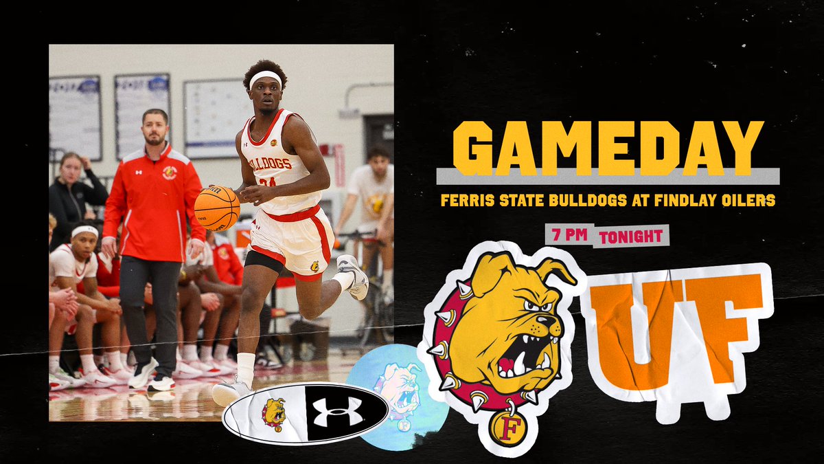 TONIGHT! Ferris State visits Findlay for a regional matchup tonight in Ohio! Tip at 7 pm. Go Dawgs! <a href="/FerrisMBBALL/">Ferris M Basketball</a>