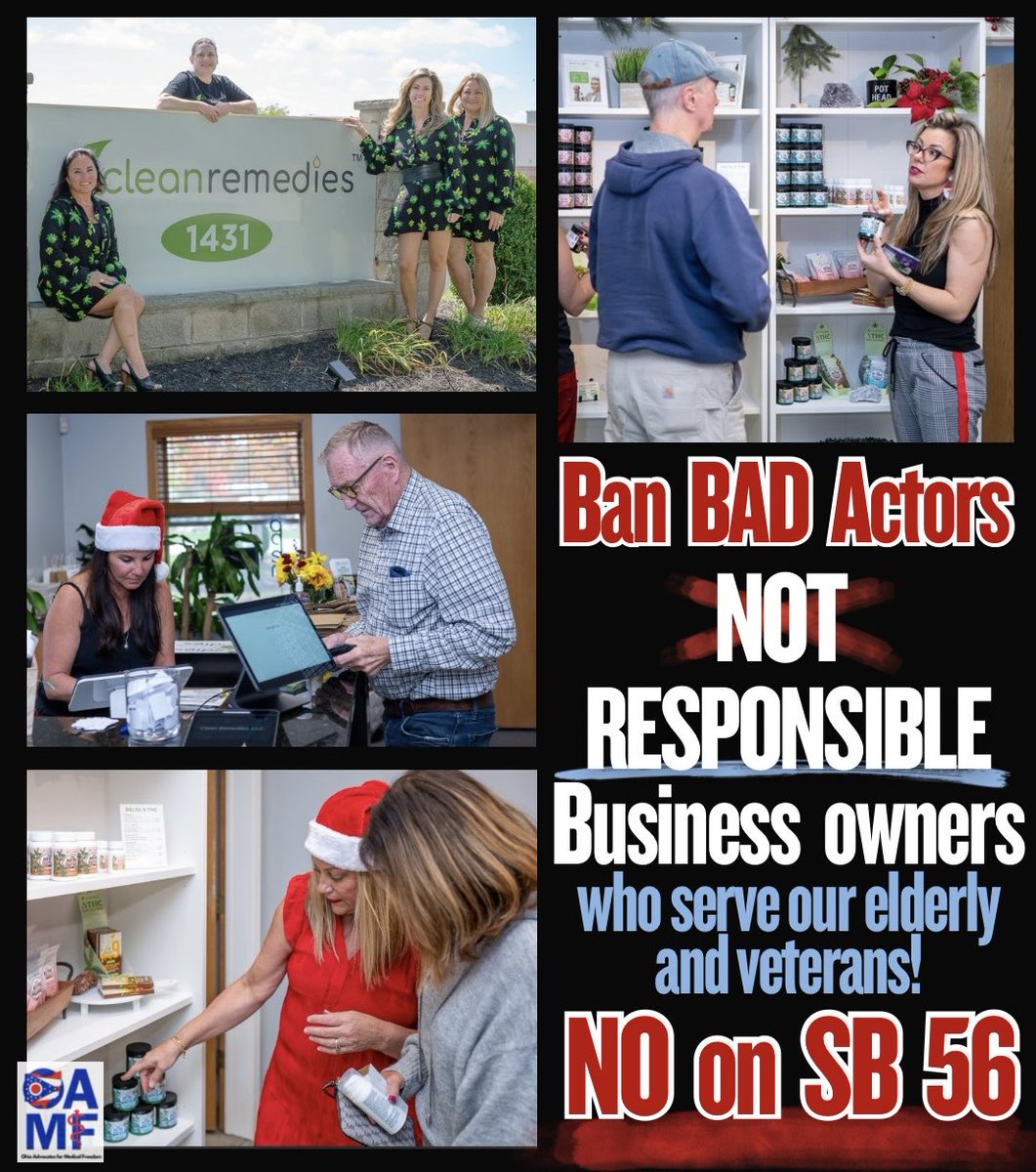OhioAMF's tweet image. 🚫OAMF is urging House Members to VOTE NO on SB 56 TODAY.🚫 

OAMF supports protecting hemp business owners who lawfully and responsibly operate their business. 

Ohio Hemp Legislation should be aimed at making sure products are not marketed or sold to children and eliminate the…