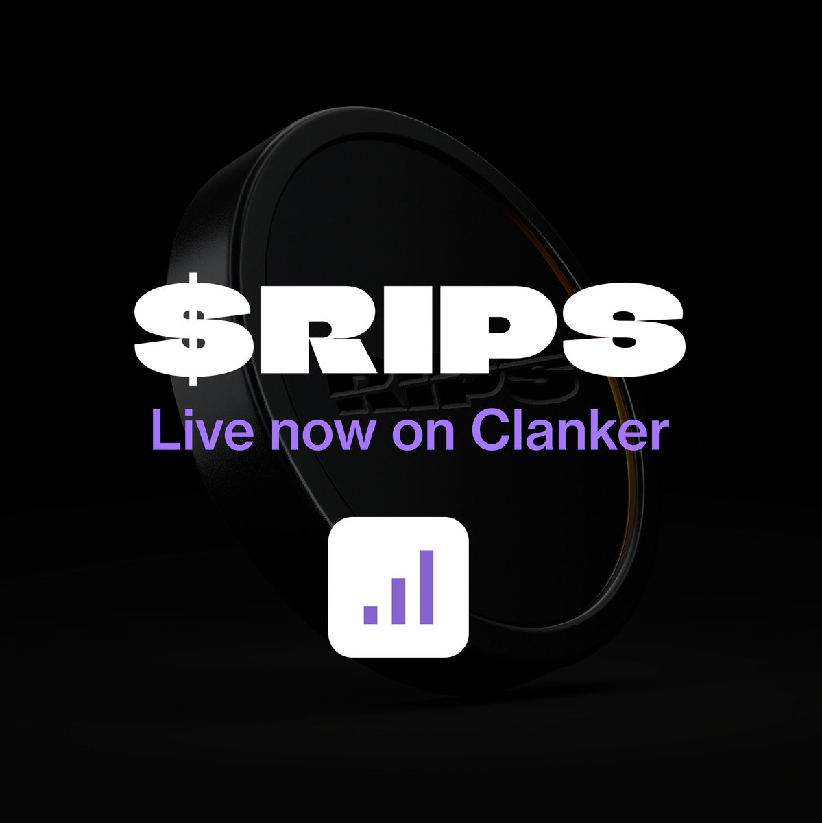 Clank Clank!

We just launched $RIPS on <a href="/clanker_world/">clanker</a>!

$RIPS is the token behind the app that turns onchain token discovery into something fun, familiar, and social.

$RIPS (Base): 0xc1aDDAe61Bc74a14971BFA48A0B7141AdeD4fB07

clanker.world/clanker/0xc1aD…

Total Supply: 100B (15%