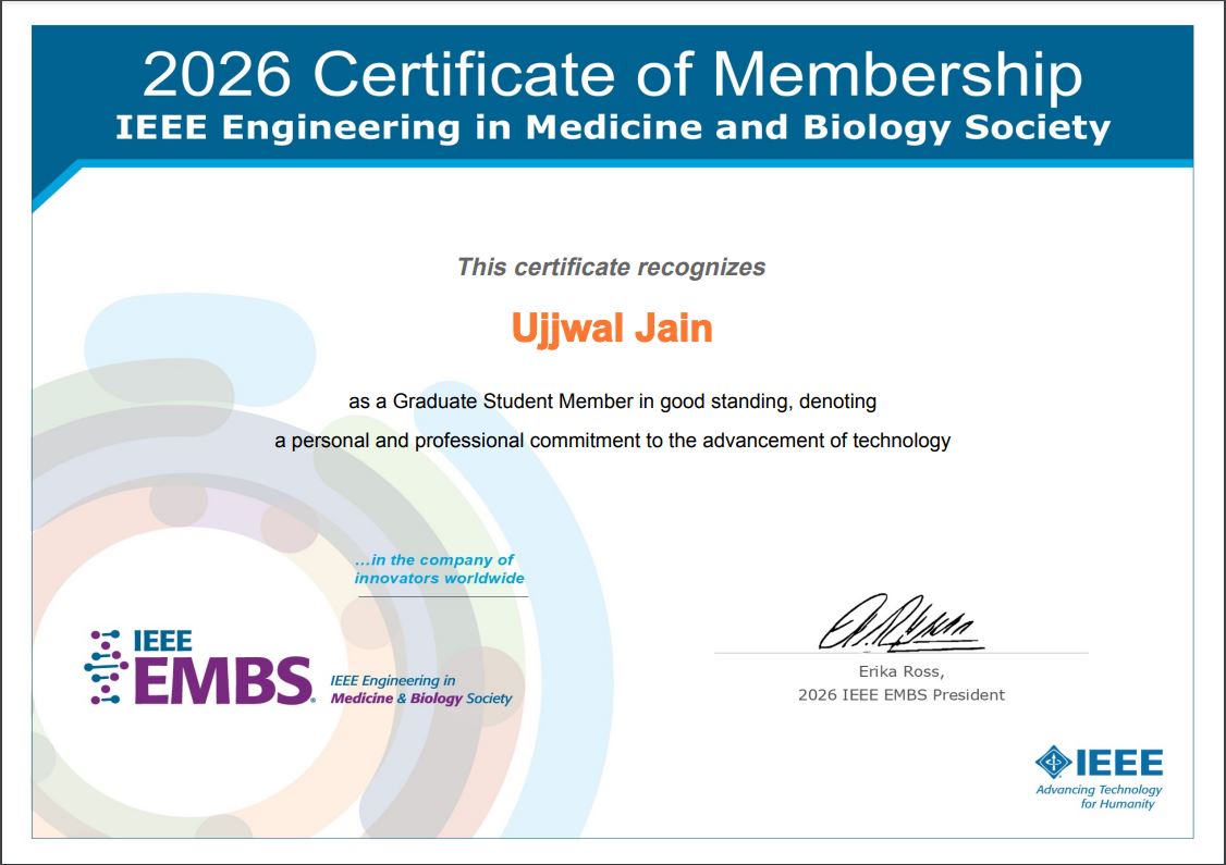 Ujjwal_iiit's tweet image. @IEEEembs Thrilled to announce I&apos;m now an IEEE EMBS Student Member!  #IEEEMEMBERSHIP #EMBS #BiomedicalEngineering #BME #Students #Engineering #FutureofHealthcare