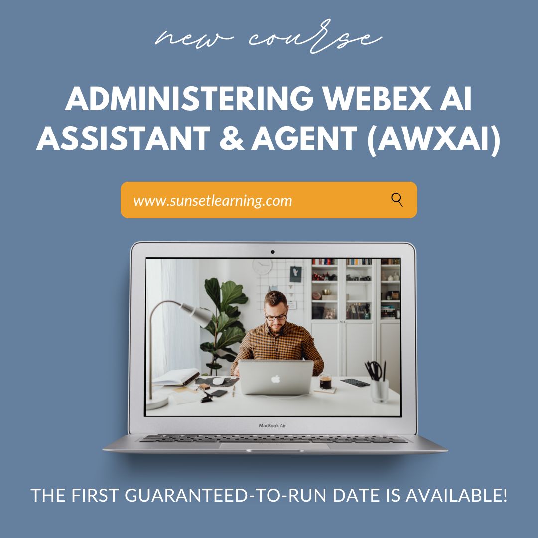 Sunset_Learning's tweet image. Ready to master the future of customer engagement? Join our brand new Administering Webex AI Assistant &amp;amp; Agent (AWXAI) class and learn how to configure, manage, and optimize AI-powered assistants and agents in Webex Contact Center.

Learn more here: bit.ly/44dWQPZ