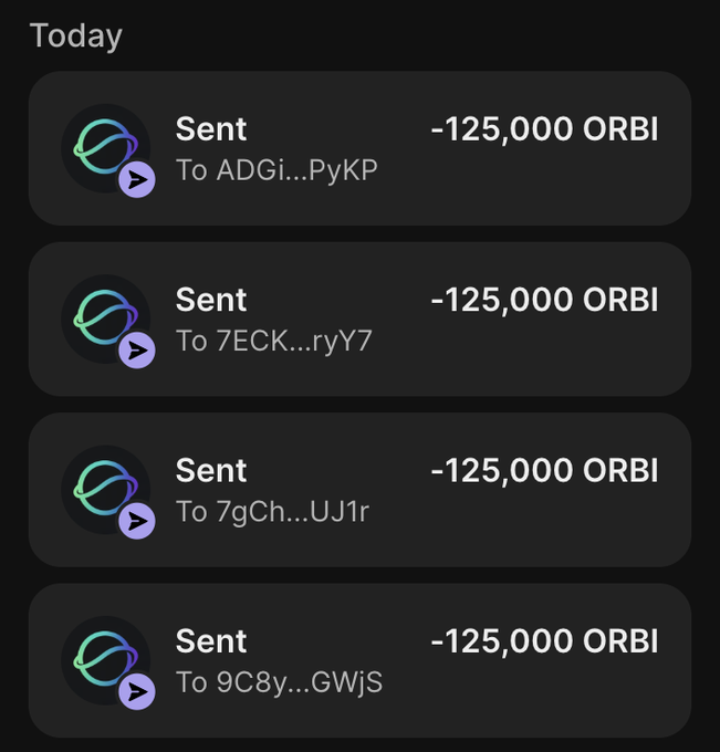 OrbiDEX_Sol's tweet image. CLAIM 125,000 $ORBI 🪂 #SolanaAirdrop 

STEP 1 : 💟 &amp;amp; 🔁 + Follow us w/🔔 
STEP 2 : Drop your $SOL wallet + RT ♻️ 

First 500 wallets gets guaranteed airdrop 🎁