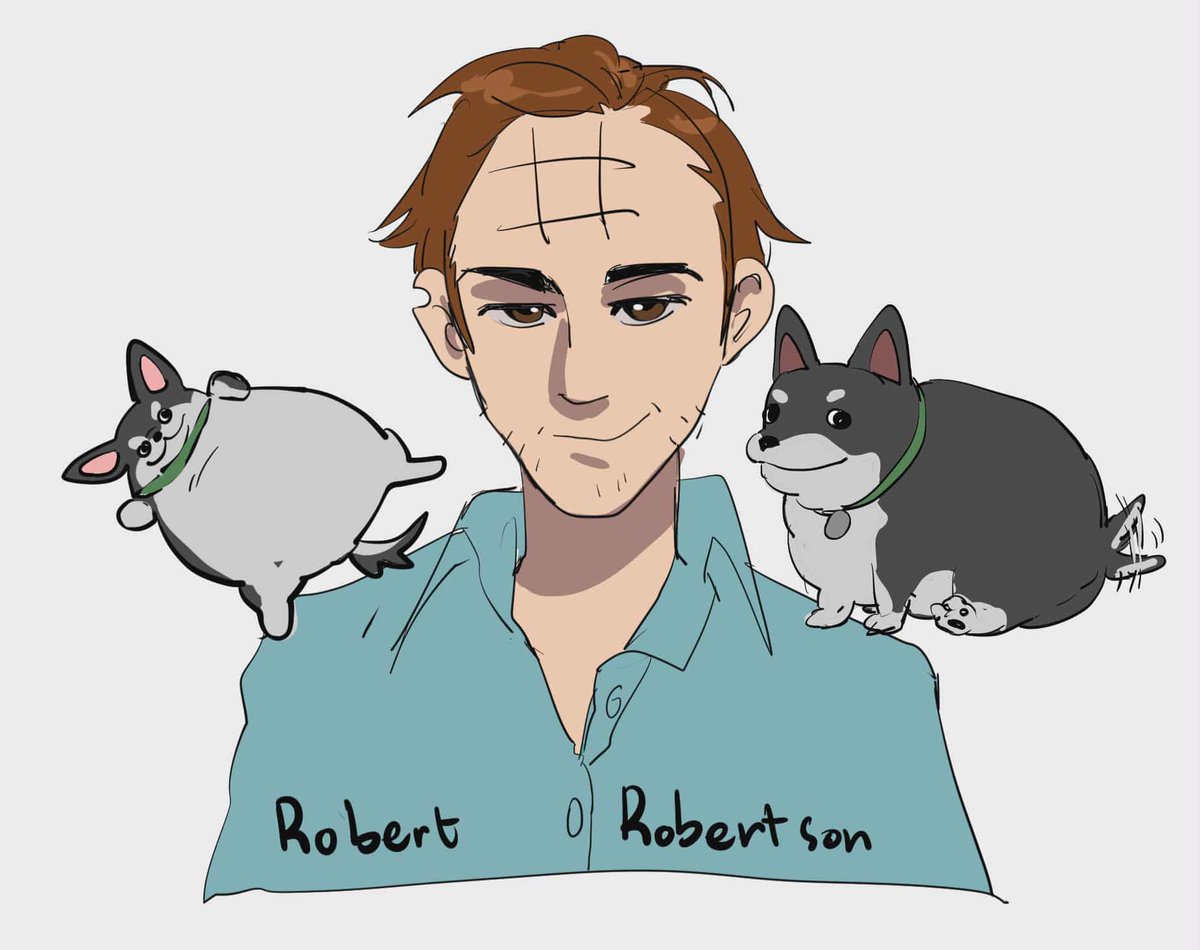 My friend teased Robert for having a receding hairline, so they drew this. You can even use it for Plague Inc if you want FKSUHFSUHSUHS
They also drew little Beef and he’s so cute—chubbier than me DFAEUIEFGAHUIEHUISGED I love it so much HFSSEGSEGSGESG

#dispatch #robertrobertson