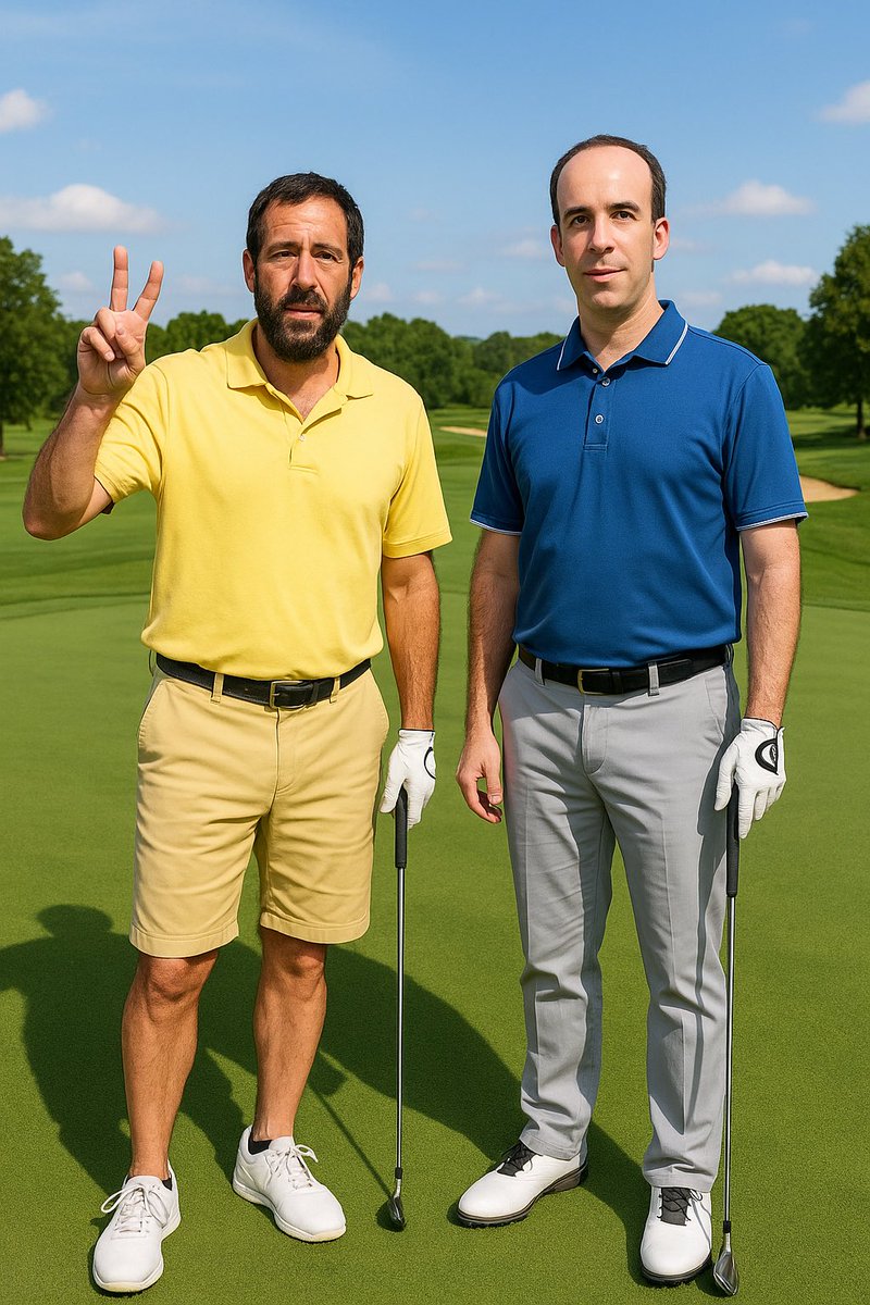 RichardVonDike's tweet photo. Hitting the greens with @bigbonering https://t.co/TF3OV0RDle