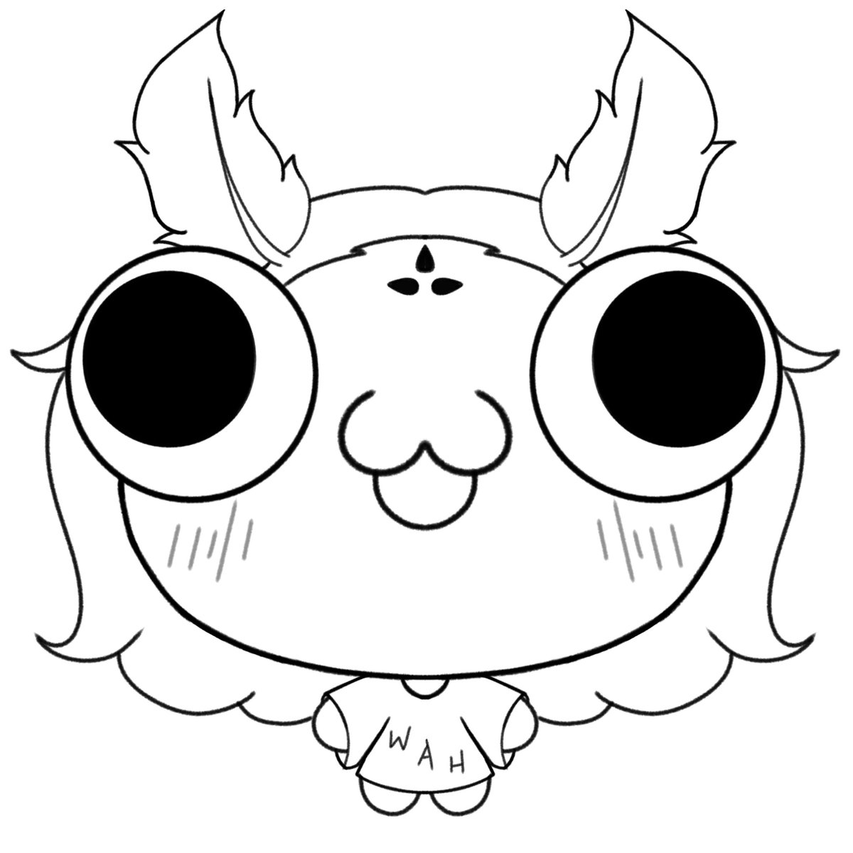 Now presenting this stupid thing... gonna make a cute little ych for this Lil guy to be a Discord Reactive :)