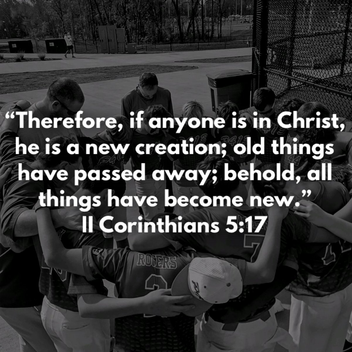 This truth gives us confidence. We don’t carry yesterday’s failures into today’s work. We show up with a renewed purpose, disciplined effort, and a commitment to honor God in how we live. Let the “new creation” mindset shape how you work and play! <a href="/MarkJones58/">Mark Jones</a> <a href="/Mhanna_95/">michael hanna</a>