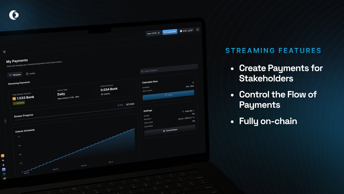 带有定时释放的 streaming payments 示意图