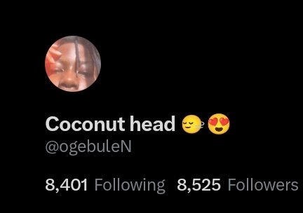 ogebuleN's tweet image. 8.5k nutters fw me already?😳
i love y&apos;all my twitter fam😭