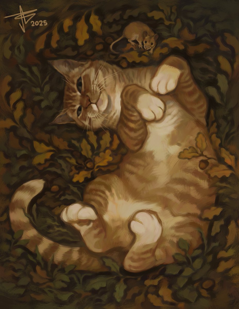 BuckeeraArt's tweet image. Nearing the end of my favourite season🐿️