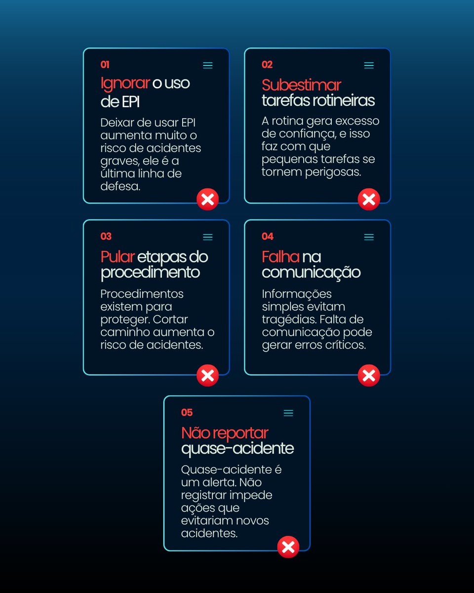 EdSeguranca's tweet image. Compartilhe com sua equipe e fortaleça a cultura de segurança.
Precisa melhorar a gestão de SST da sua empresa? Fale com a ED!

#SegurançaDoTrabalho #SST #CulturaDeSegurança #ZeroAcidentes #Prevenção #SegurançaIndustrial #NRs #PGR #EPIs #RH #GestãoDeRiscos