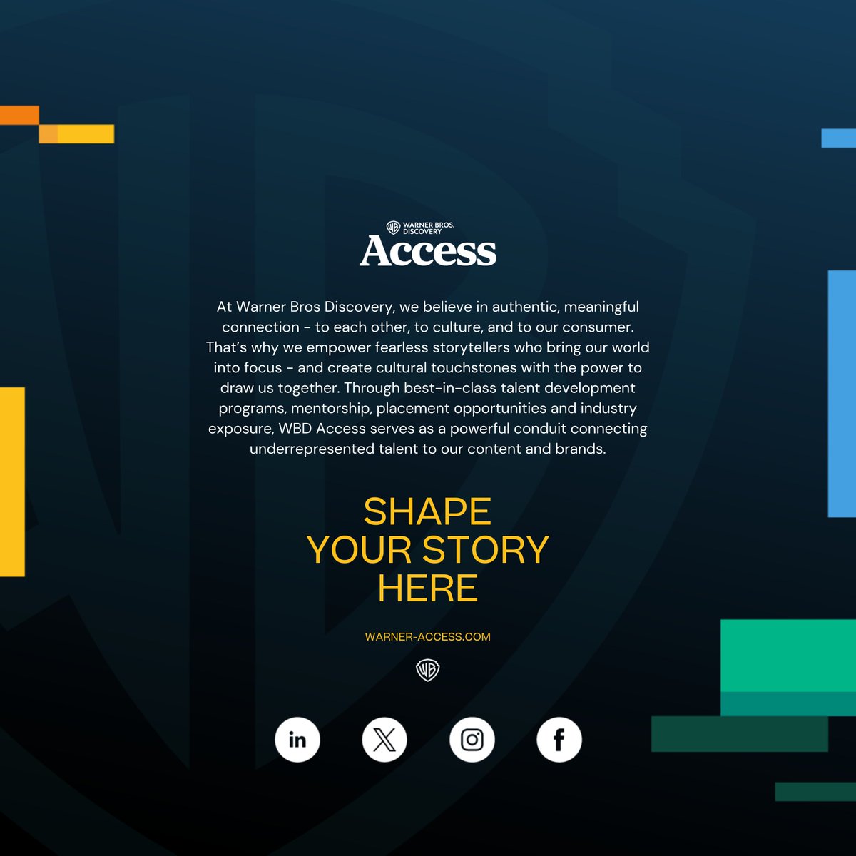 Warner Bros. Discovery Access Programs tweet media