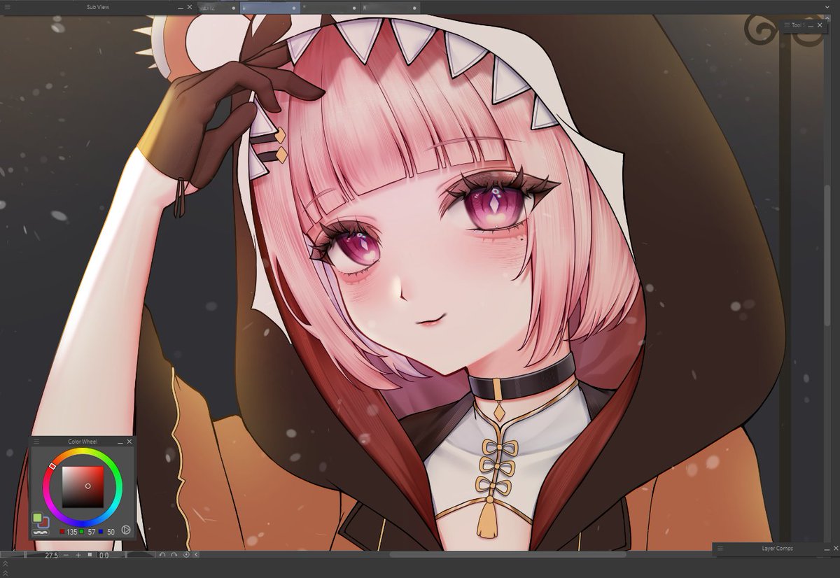 wip❄️🌃
#有償依頼 #VTuber #イラスト #有償イラスト